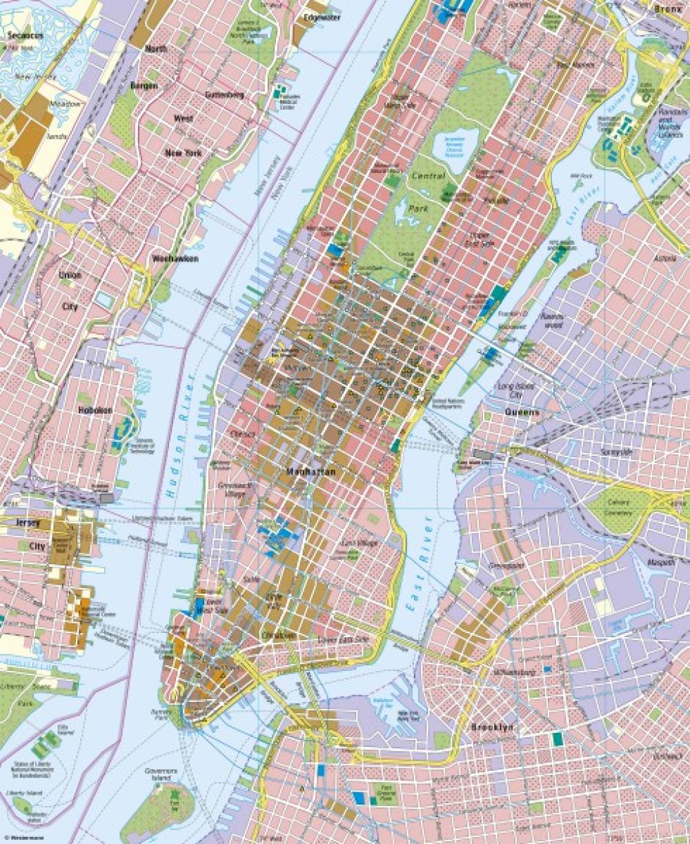 Bild der Karte Manhattan (New York) - Global City - New York (USA) - Megastadt