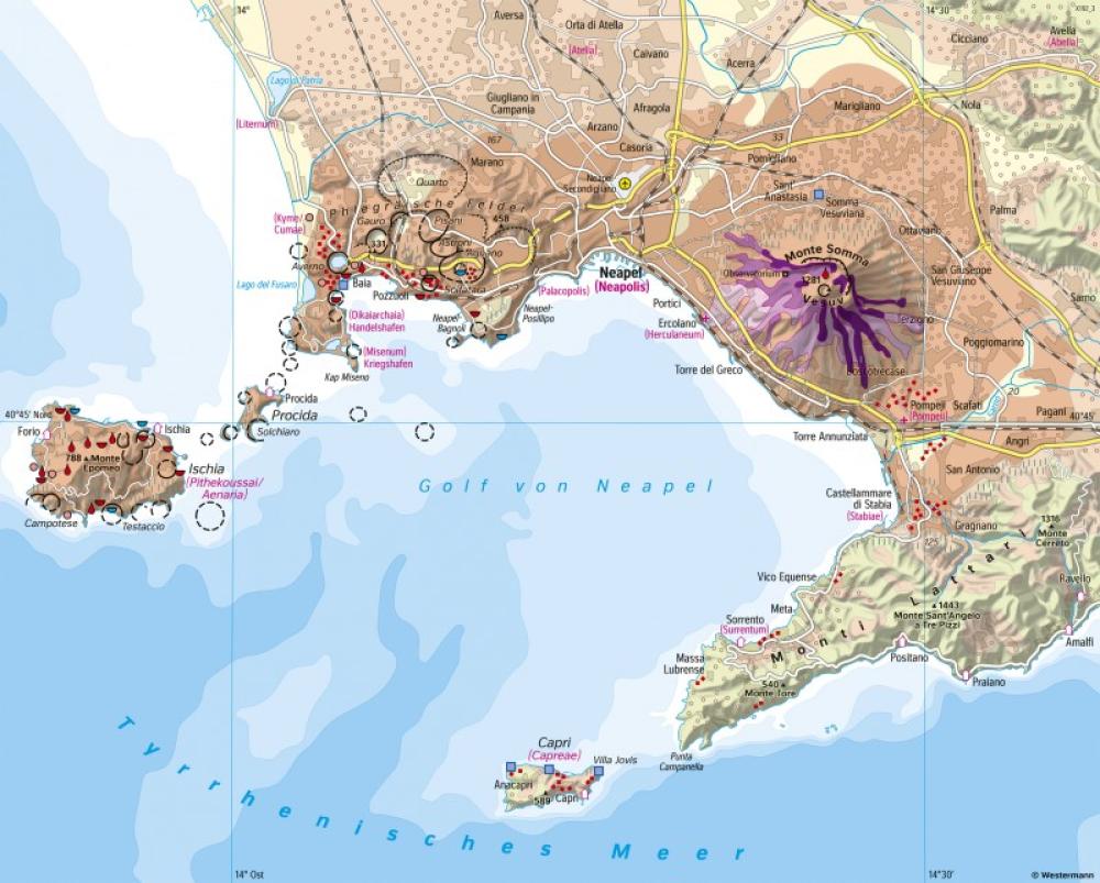 Bild der Karte Neapel (Italien) - Gefährdung durch Vulkanismus - Erde - Verwundbarkeit (Vulnerabilit&#228;t)