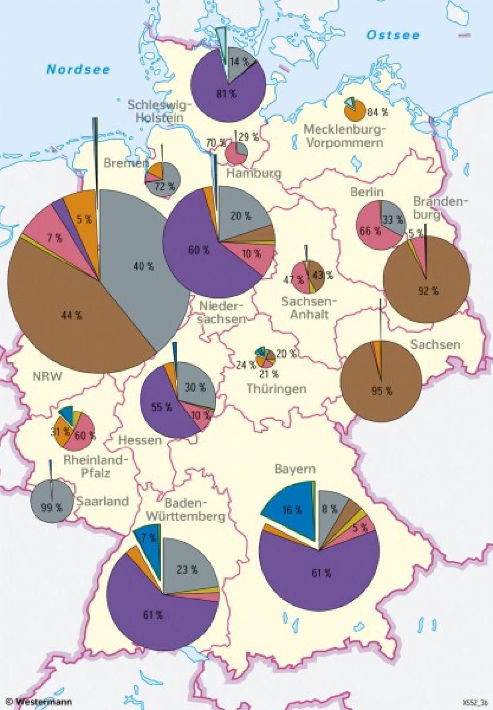 Bild der Karte Deutschland - Energiewende - 1995 - Deutschland - Energie