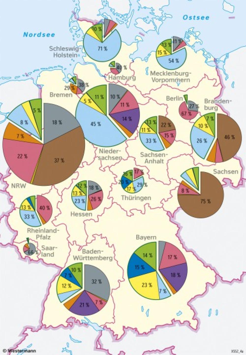 Bild der Karte Deutschland - Energiewende - 2022 - Deutschland - Energie