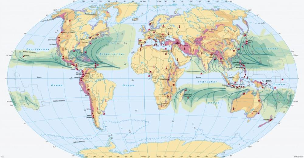 Bild der Karte Erde - Naturgefahren - Erde - Naturgefahren