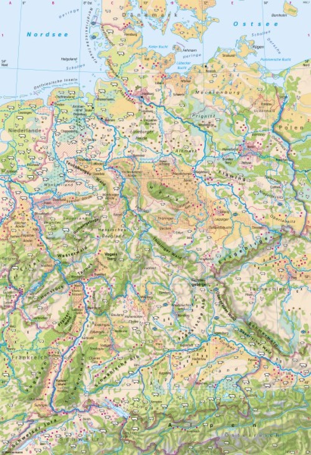 Bild der Karte Deutschland - Landwirtschaft - Deutschland - Landwirtschaft