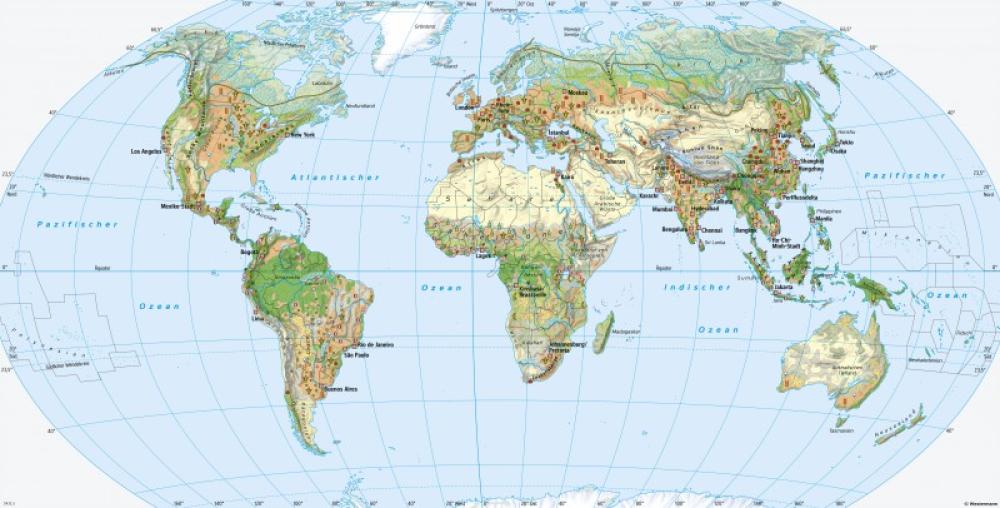 Bild der Karte Erde - Landschaftszonen und ihre Nutzung - Erde - Landschaftszonen und ihre Nutzung