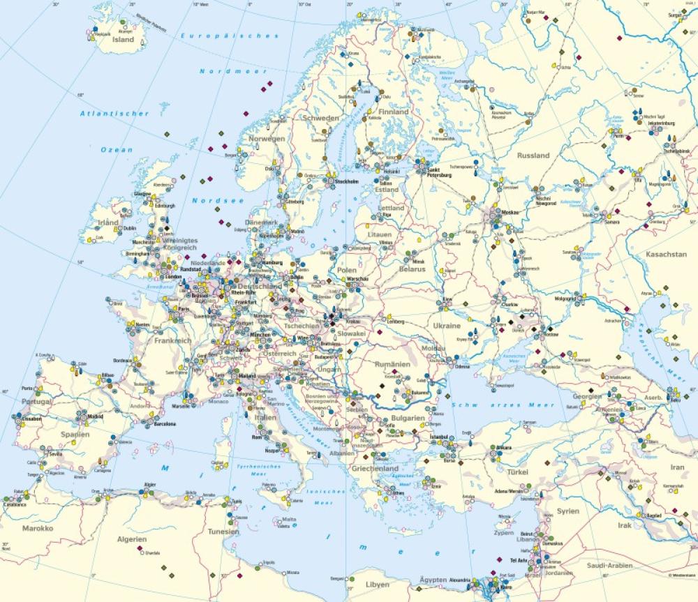Bild der Karte Europa - Wirtschaft - Europa - Wirtschaft