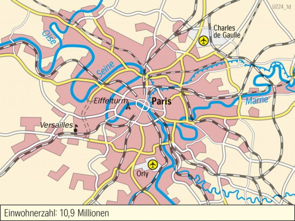 Bild der Karte Paris - Großraum - 2024 - London und Paris - Weltst&#228;dte