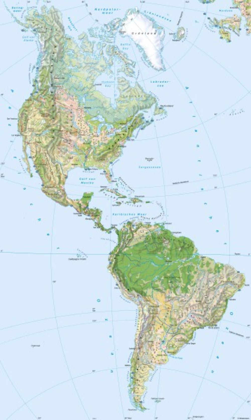 Bild der Karte Amerika - Landwirtschaft - Amerika - Landwirtschaft