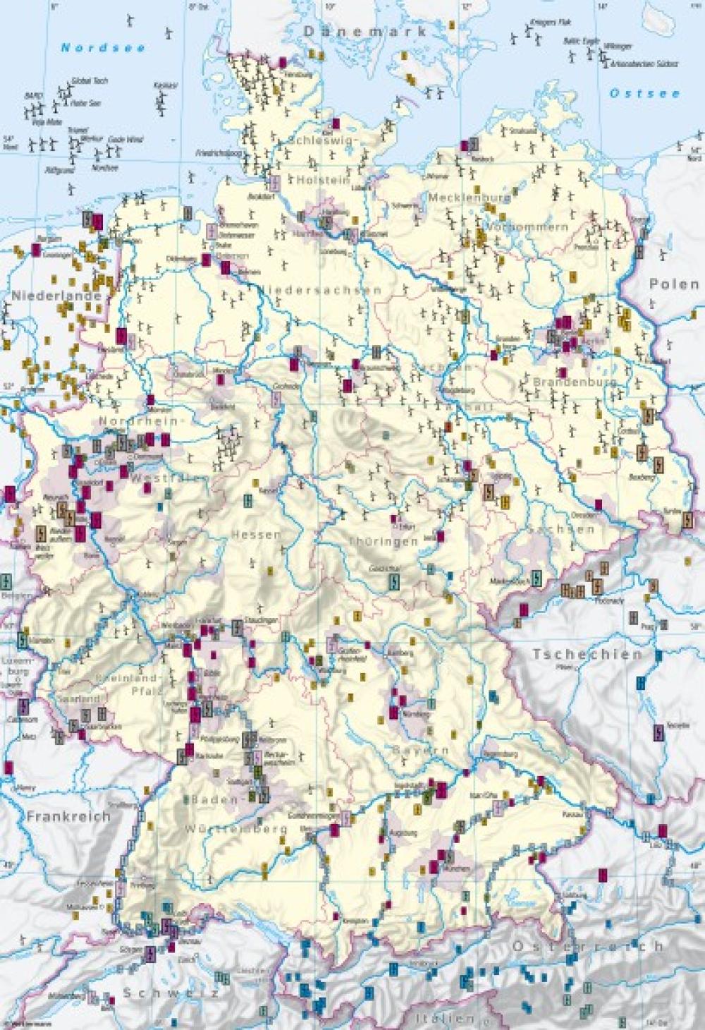 Bild der Karte Deutschland - Stromerzeugung - Deutschland - Energie