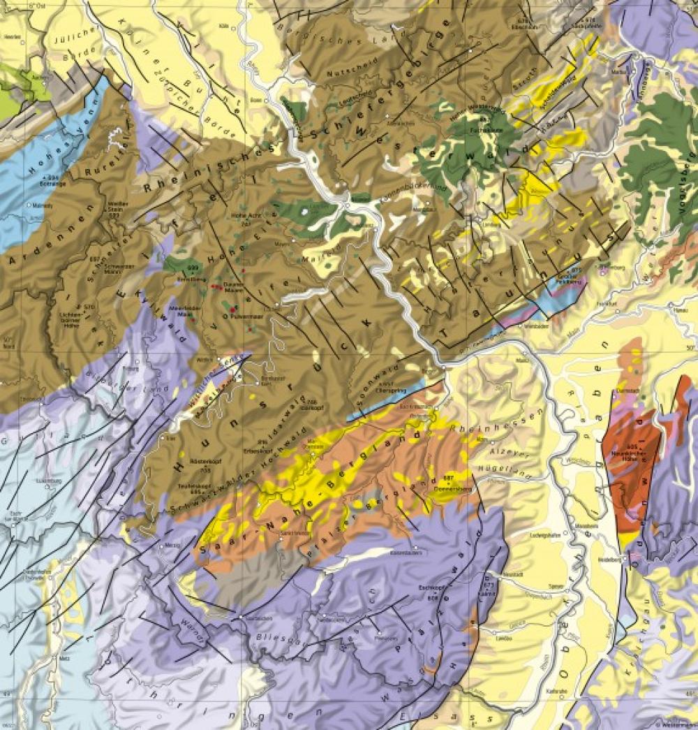 Bild der Karte Rheinland-Pfalz - Geologie - Rheinland-Pfalz - Geologie