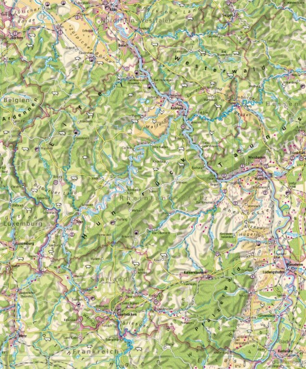 Bild der Karte Rheinland-Pfalz - Landwirtschaft - Rheinland-Pfalz - Landwirtschaft und Klima