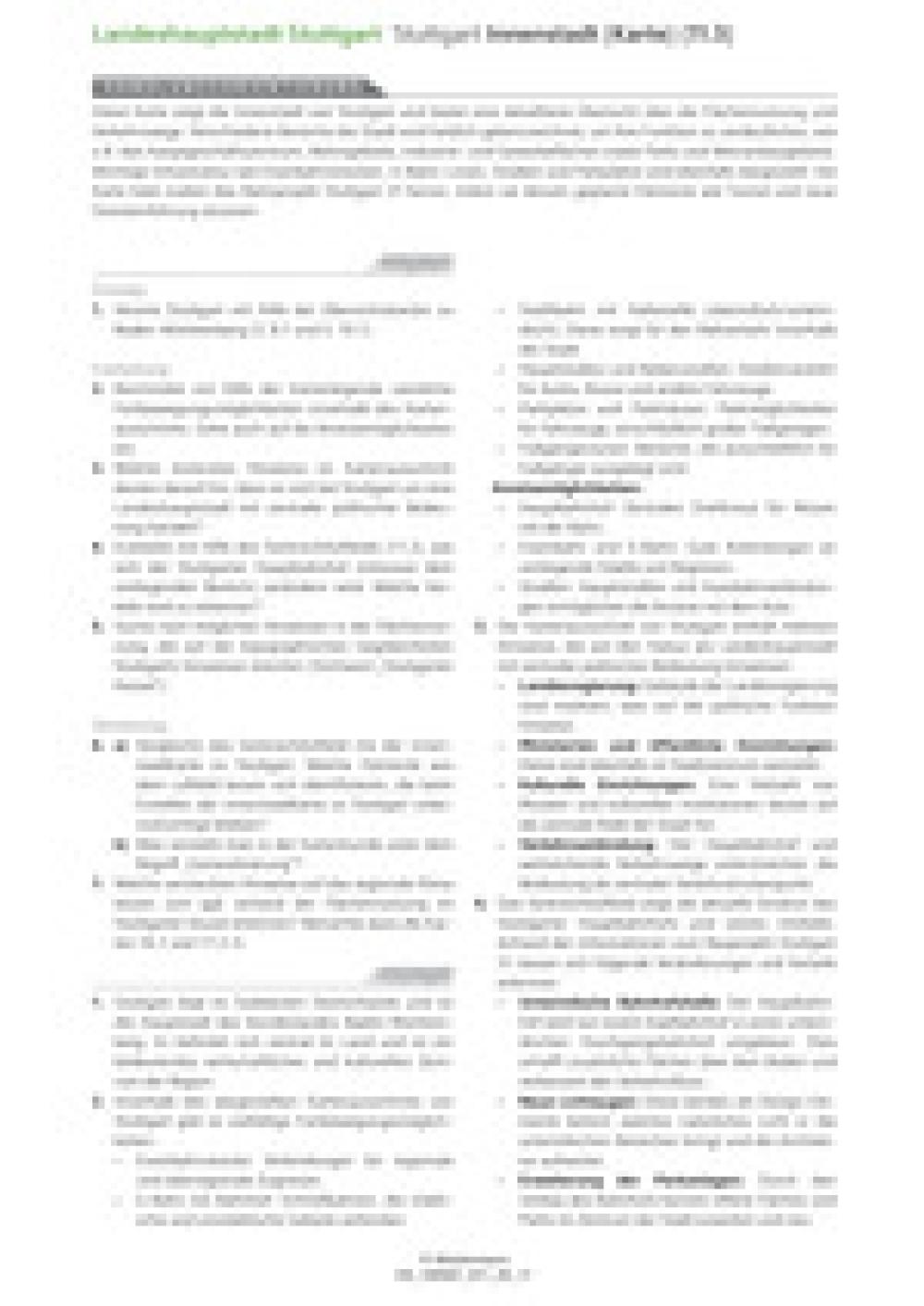 Stuttgart - Innenstadt (Karte)