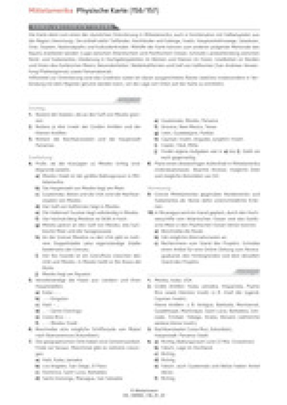 Mittelamerika - Physische Karte