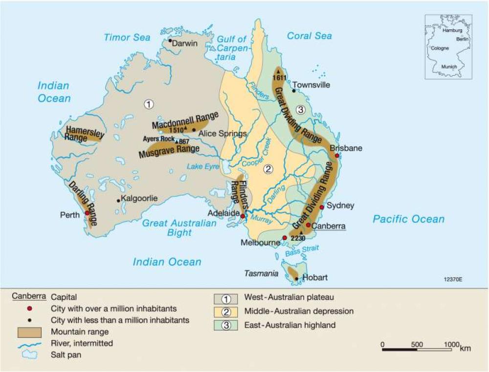 Natural landscapes of Australia
