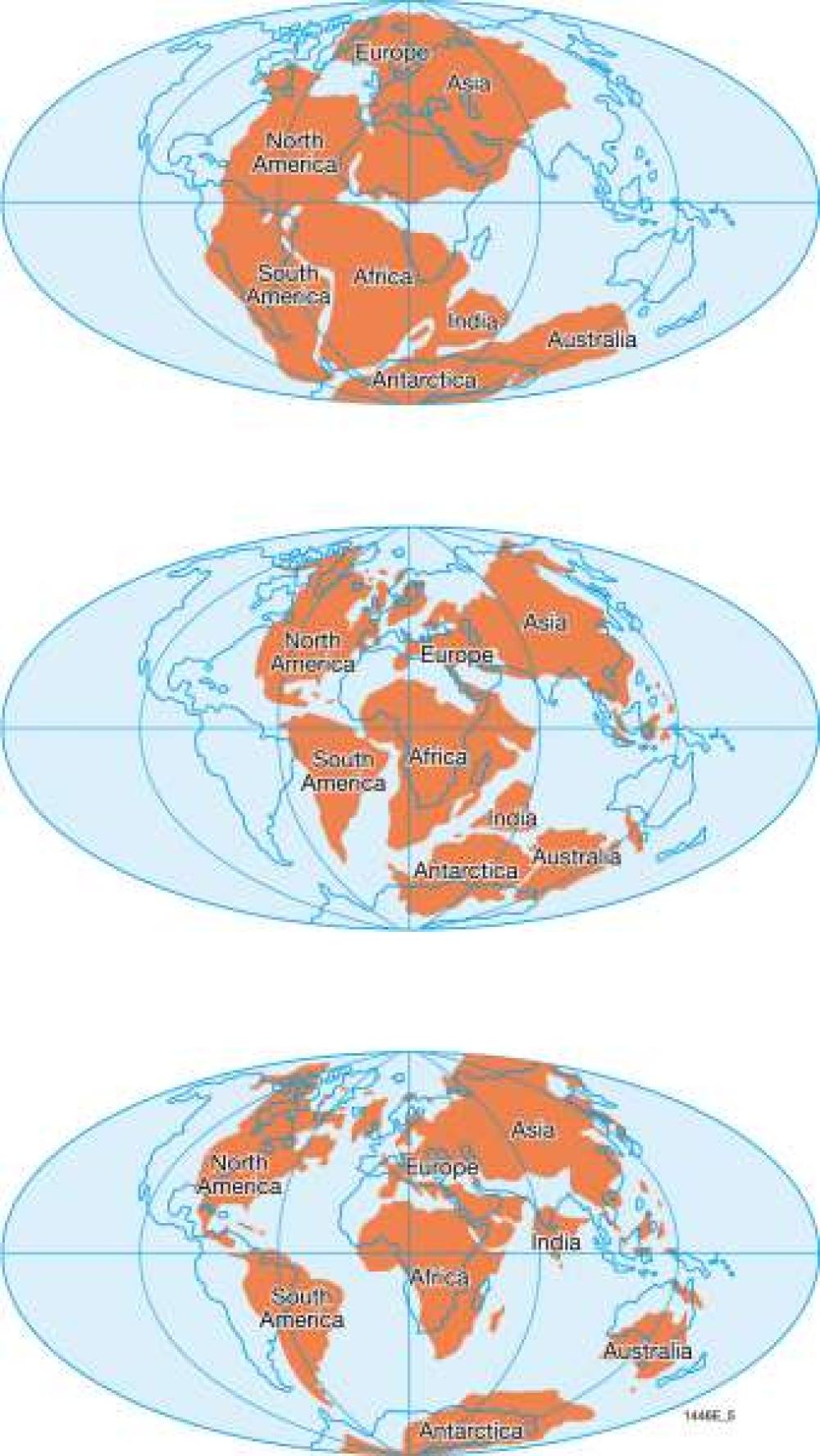 Continents in prehistoric times