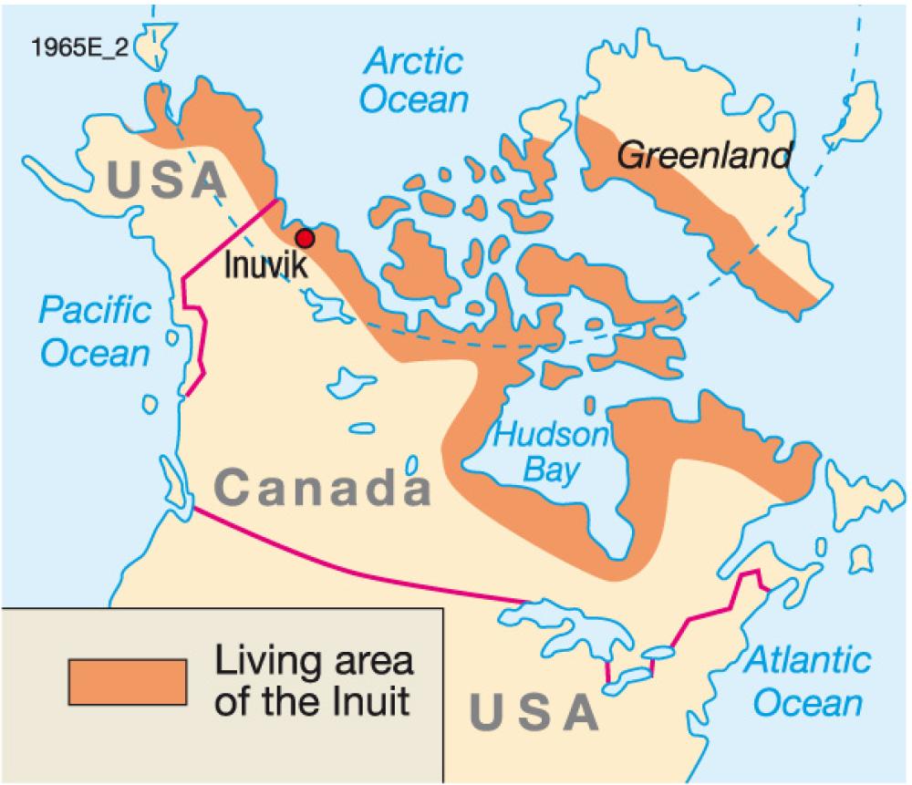 Living area of the inuit