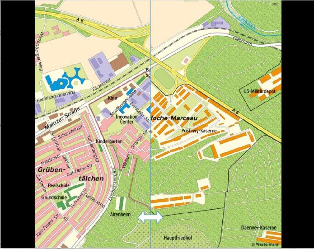 Konversion in Kaiserslautern-Ost