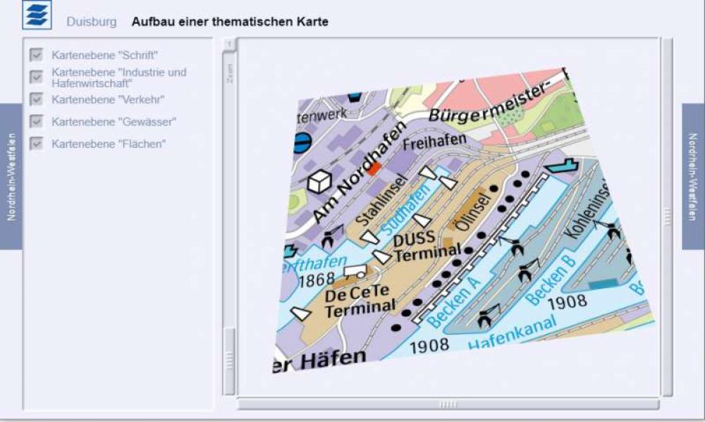 Duisburg - Aufbau einer thematischen Karte