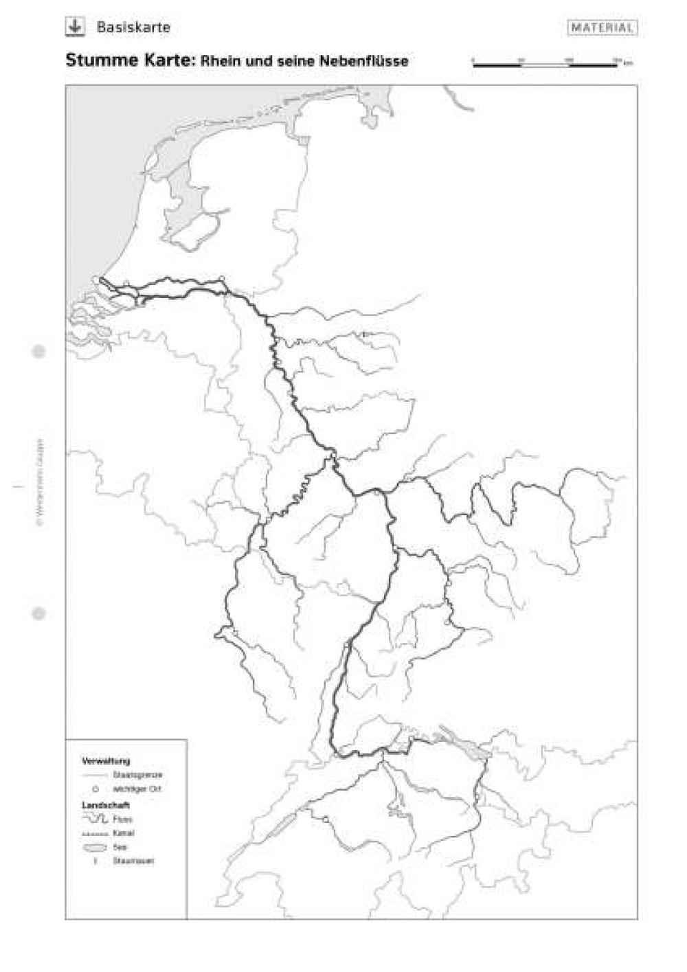 Der Rhein und seine Nebenflüsse