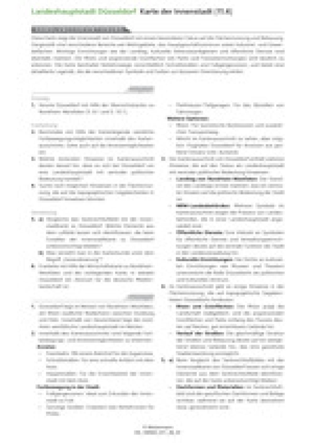 Düsseldorf - Karte der Innenstadt