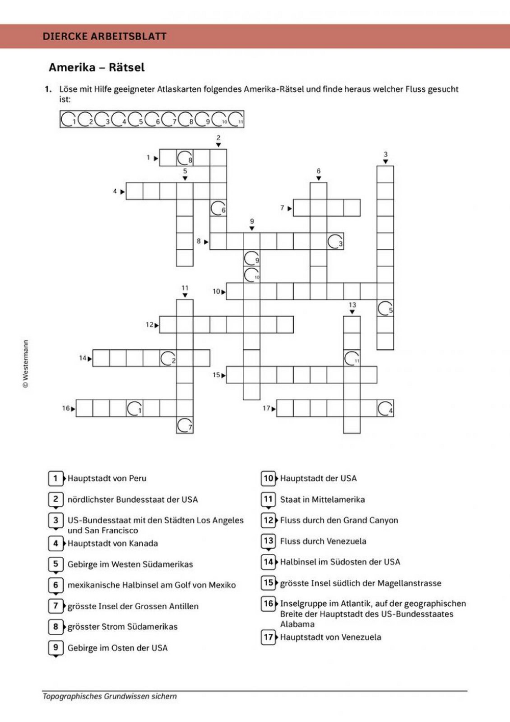 Amerika - Rätsel