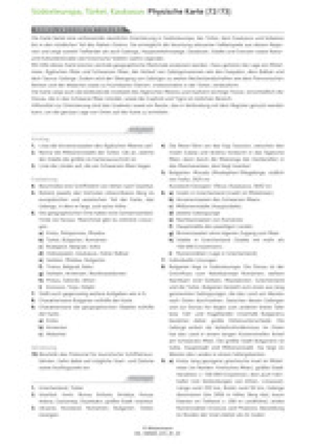 Südosteuropa, Türkei, Kaukasus - Physische Karte