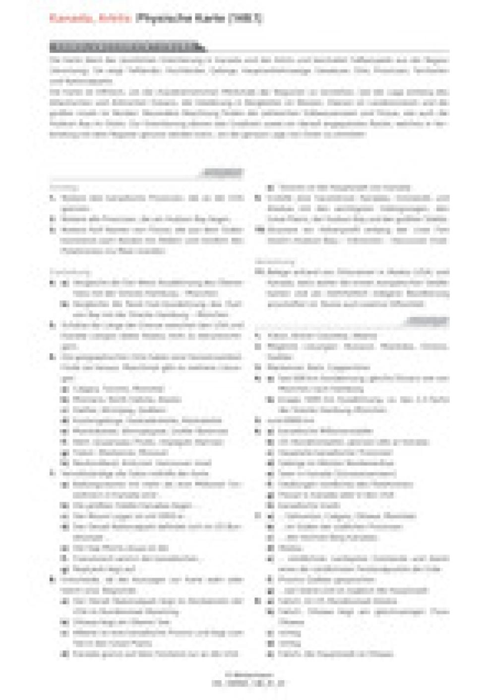 Kanada, Arktis - Physische Karte