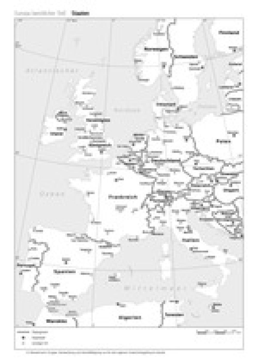 Europa westlicher Teil - Staaten