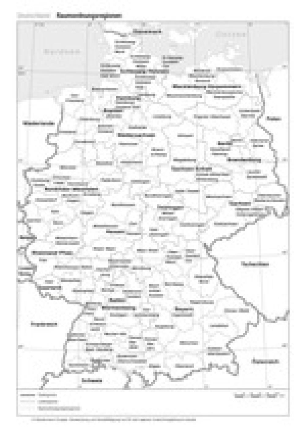 Deutschland - Raumordnungsregionen