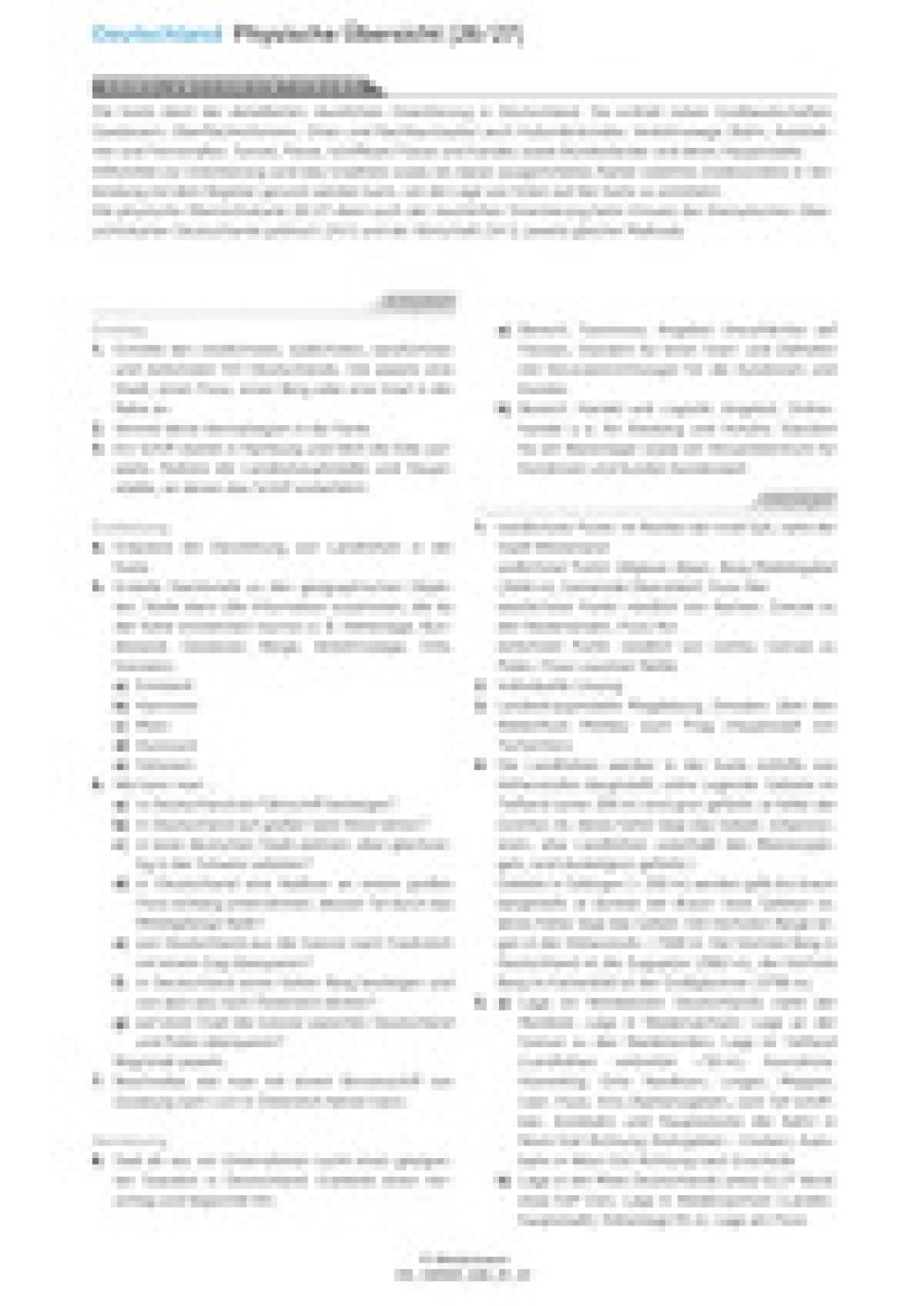 Deutschland - Physische Karte