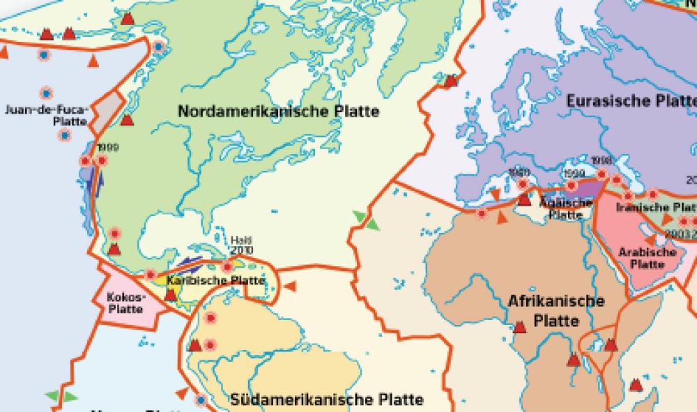 Tektonische Großplatten