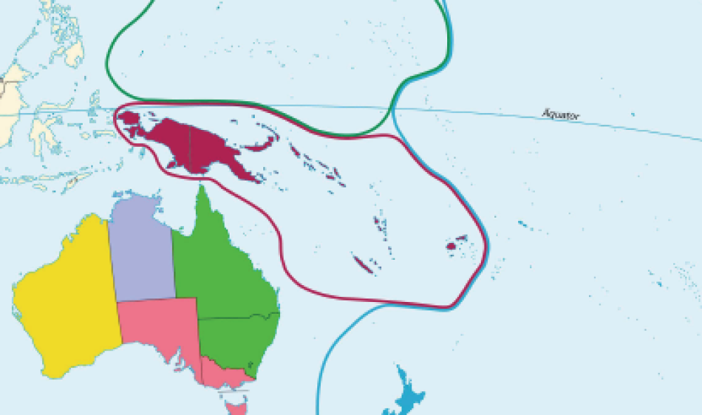 Gliederung Ozeaniens