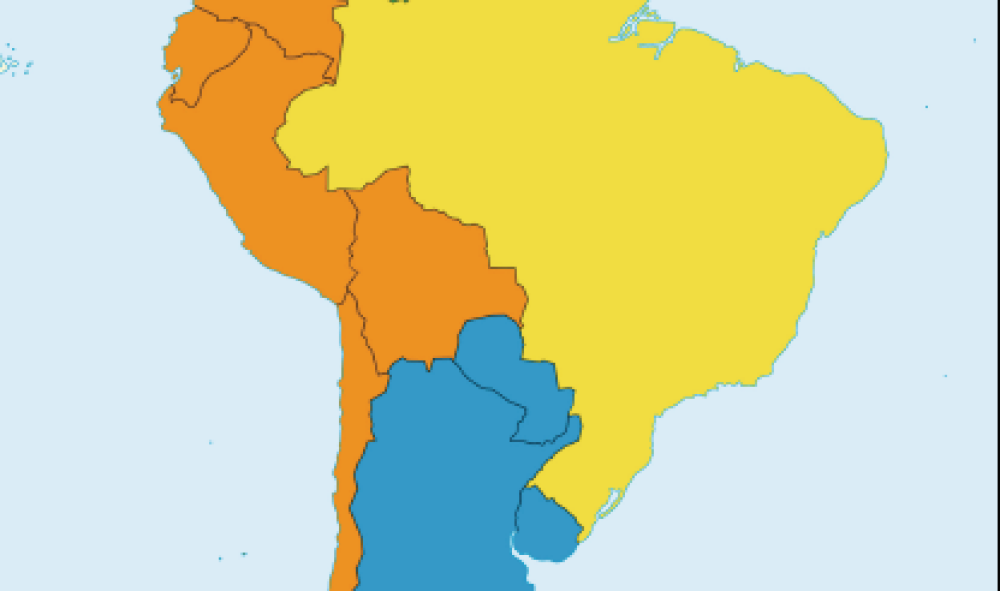 Gliederung Südamerikas nach Staatengruppen