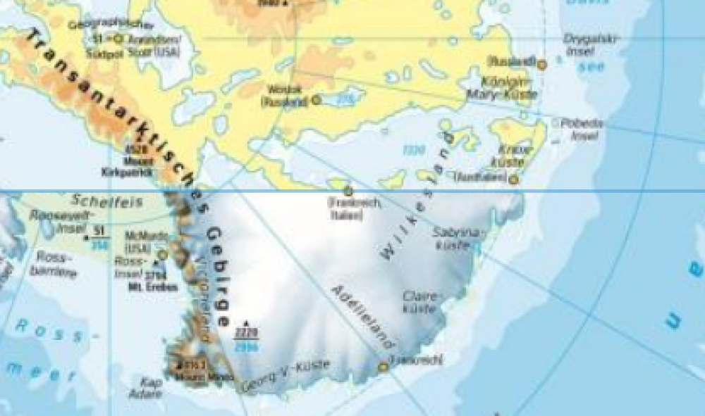 Antarktis mit und ohne Eis