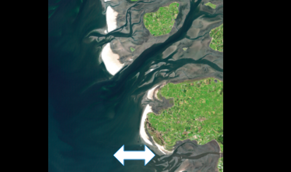 Die Gezeiten im Satellitenbild