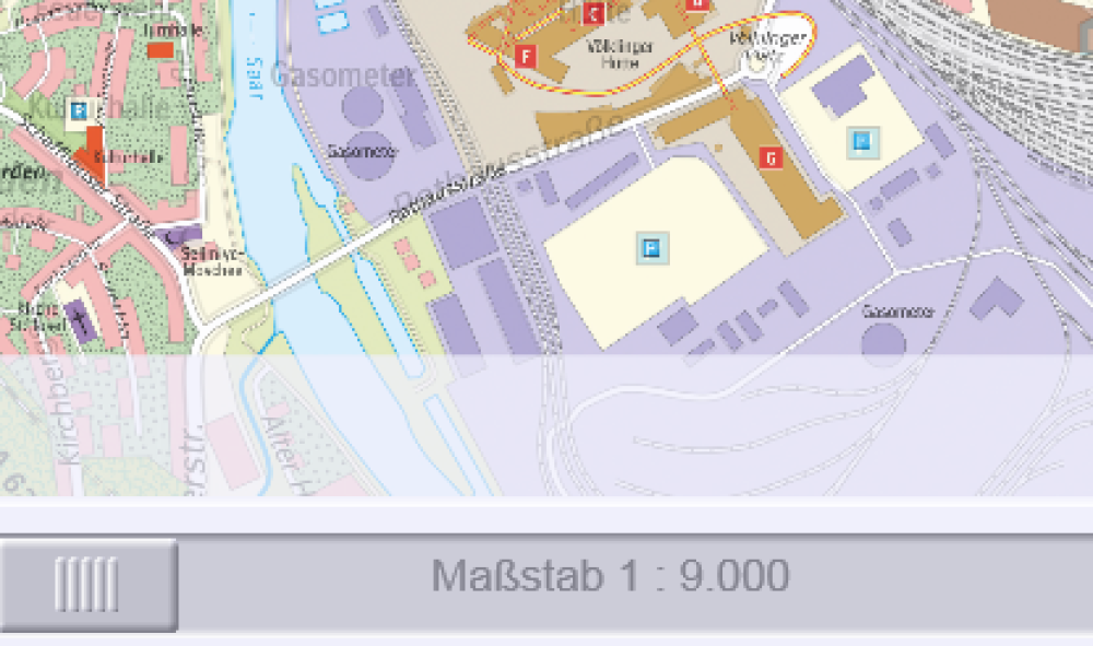 Völklingen in verschiedenen Maßstäben