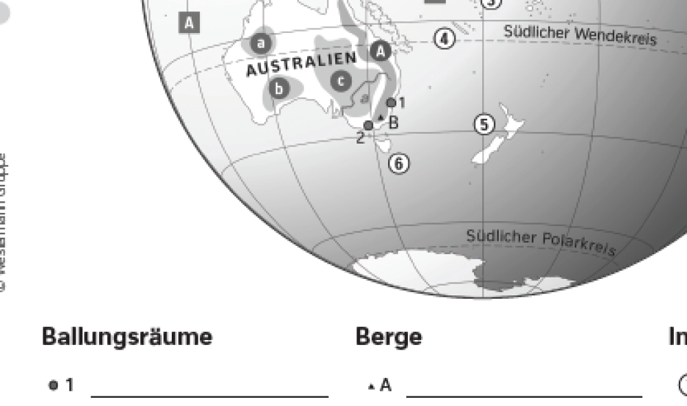 Ozeanien – Orientierung auf dem Globus