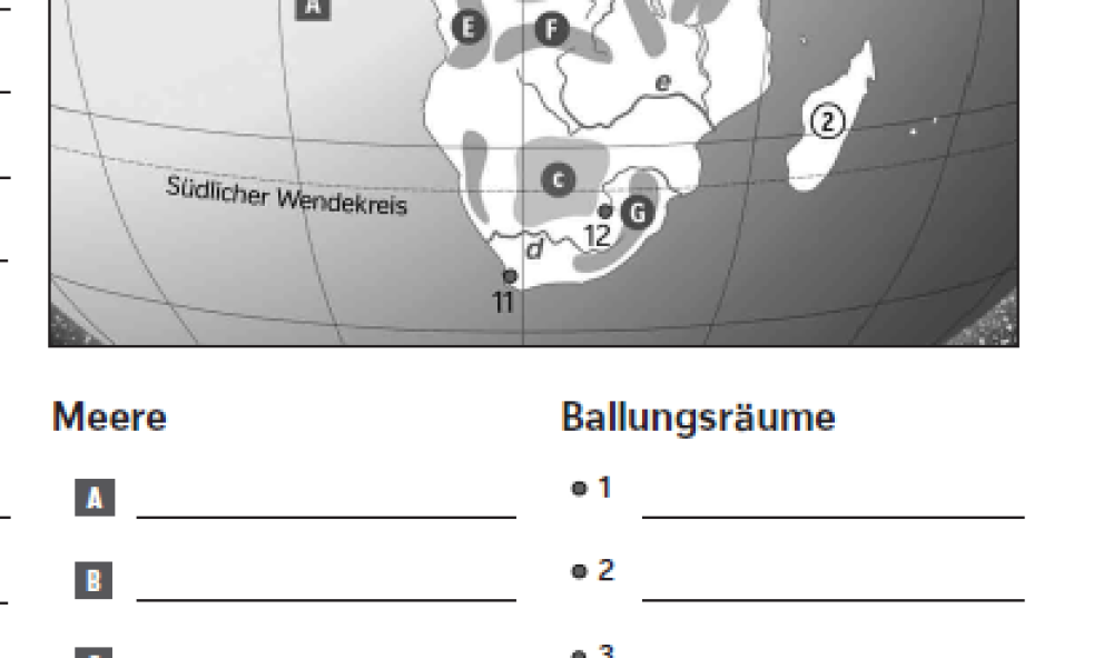 Afrika – Orientierung auf dem Globus