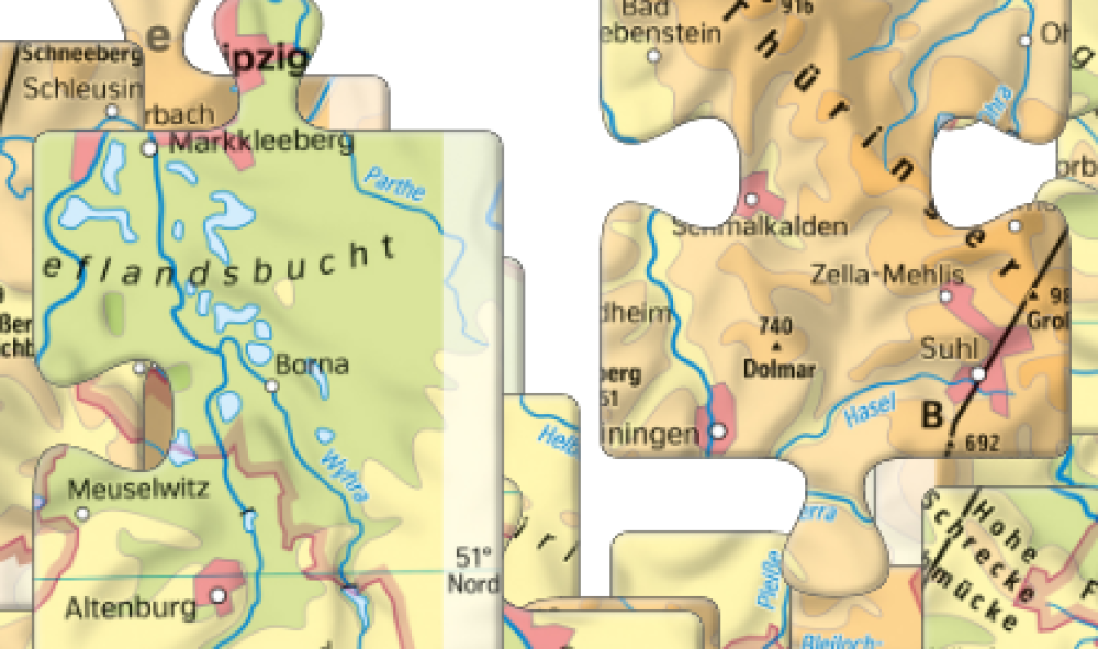 Thüringen – physisch