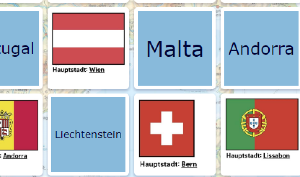 Flaggen der Staaten Südwesteuropas