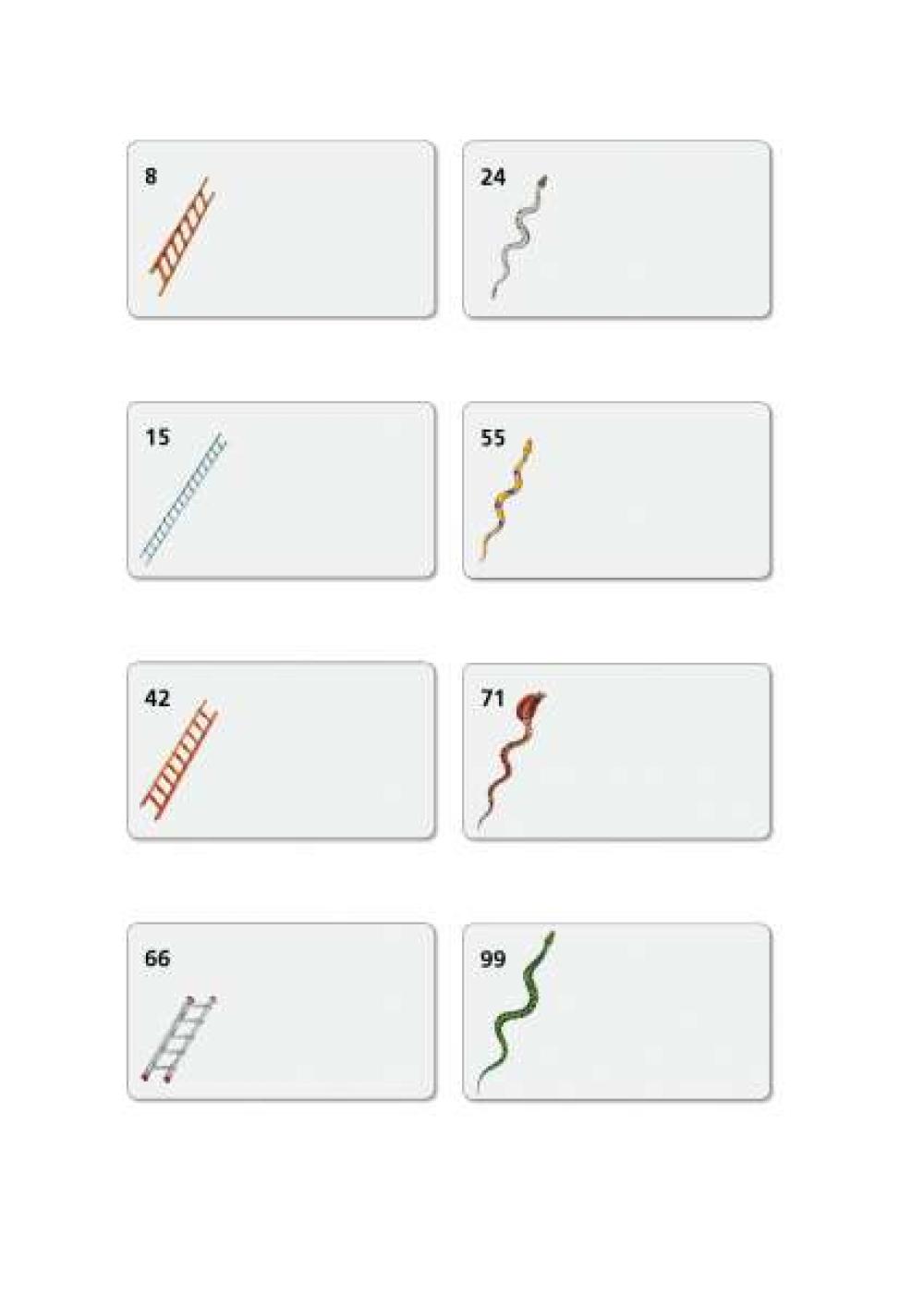 Snakes and Ladders - Cards