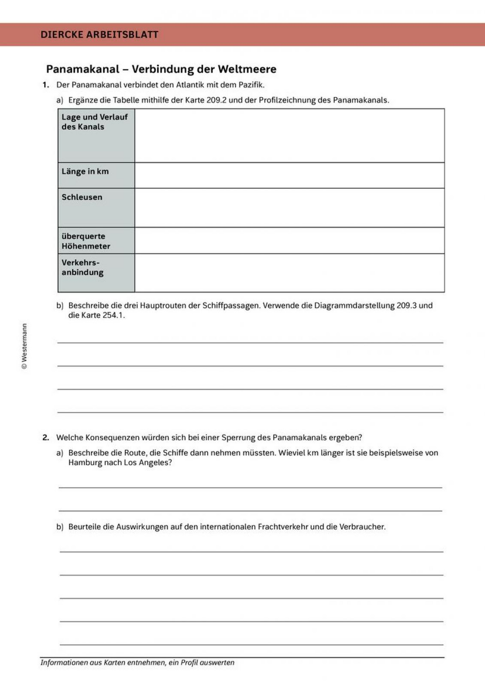 Panamakanal - Verbindung der Weltmeere
