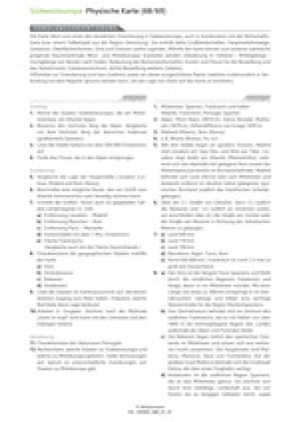 Südwesteuropa - Physische Karte