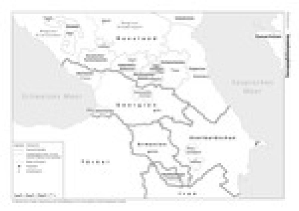 Kaukasus - Verwaltungsgliederung